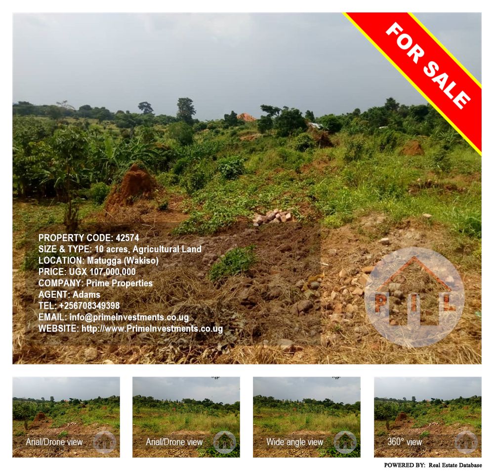 Agricultural Land  for sale in Matugga Wakiso Uganda, code: 42574