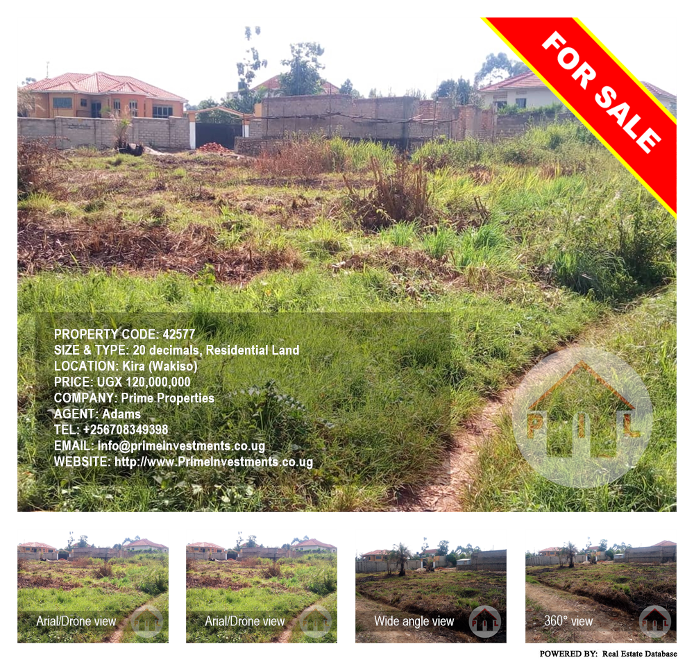 Residential Land  for sale in Kira Wakiso Uganda, code: 42577