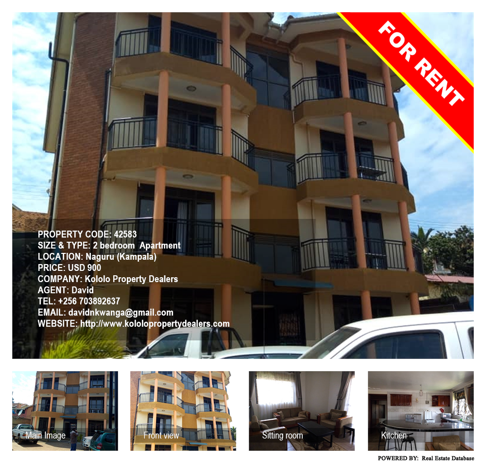 2 bedroom Apartment  for rent in Naguru Kampala Uganda, code: 42583