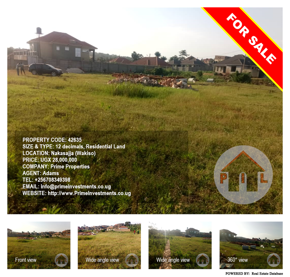 Residential Land  for sale in Nakassajja Wakiso Uganda, code: 42635
