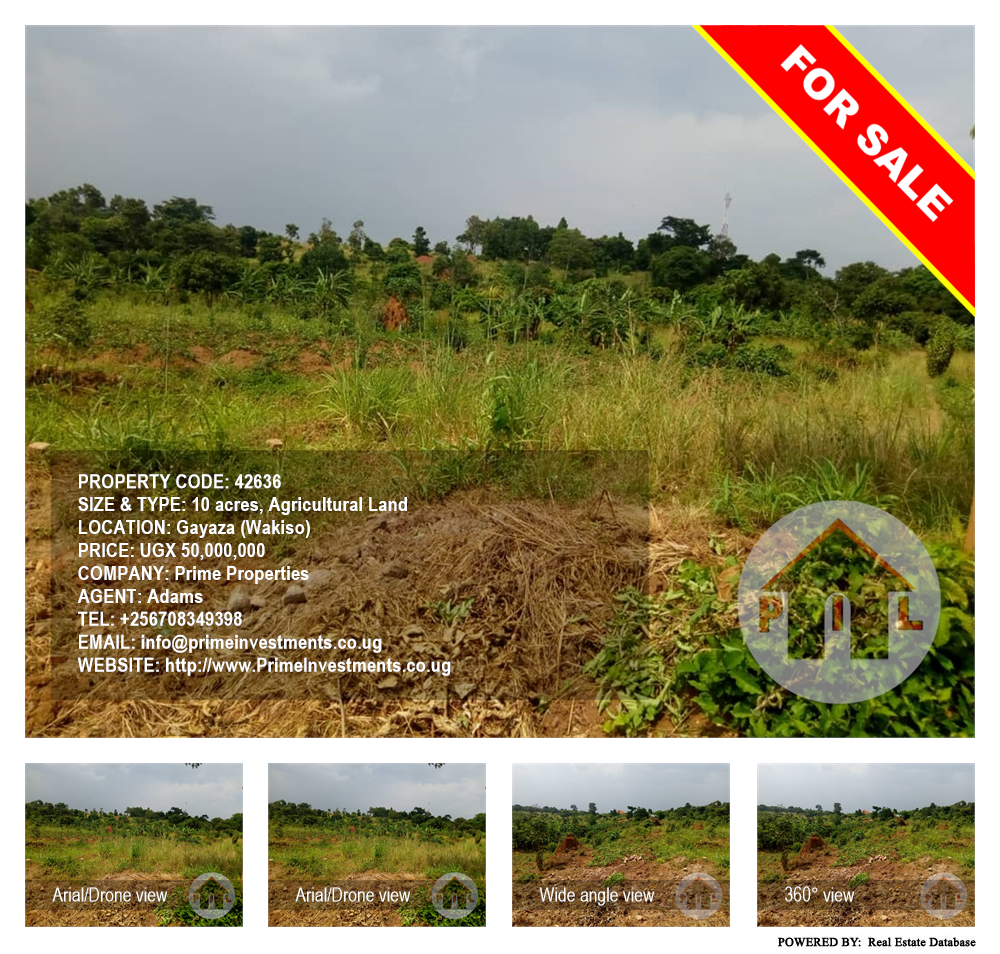 Agricultural Land  for sale in Gayaza Wakiso Uganda, code: 42636