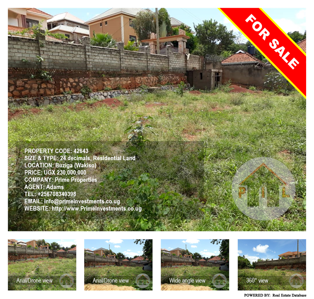 Residential Land  for sale in Buziga Wakiso Uganda, code: 42643
