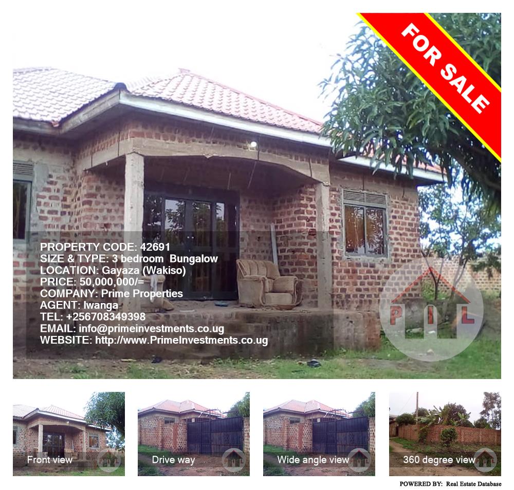3 bedroom Bungalow  for sale in Gayaza Wakiso Uganda, code: 42691