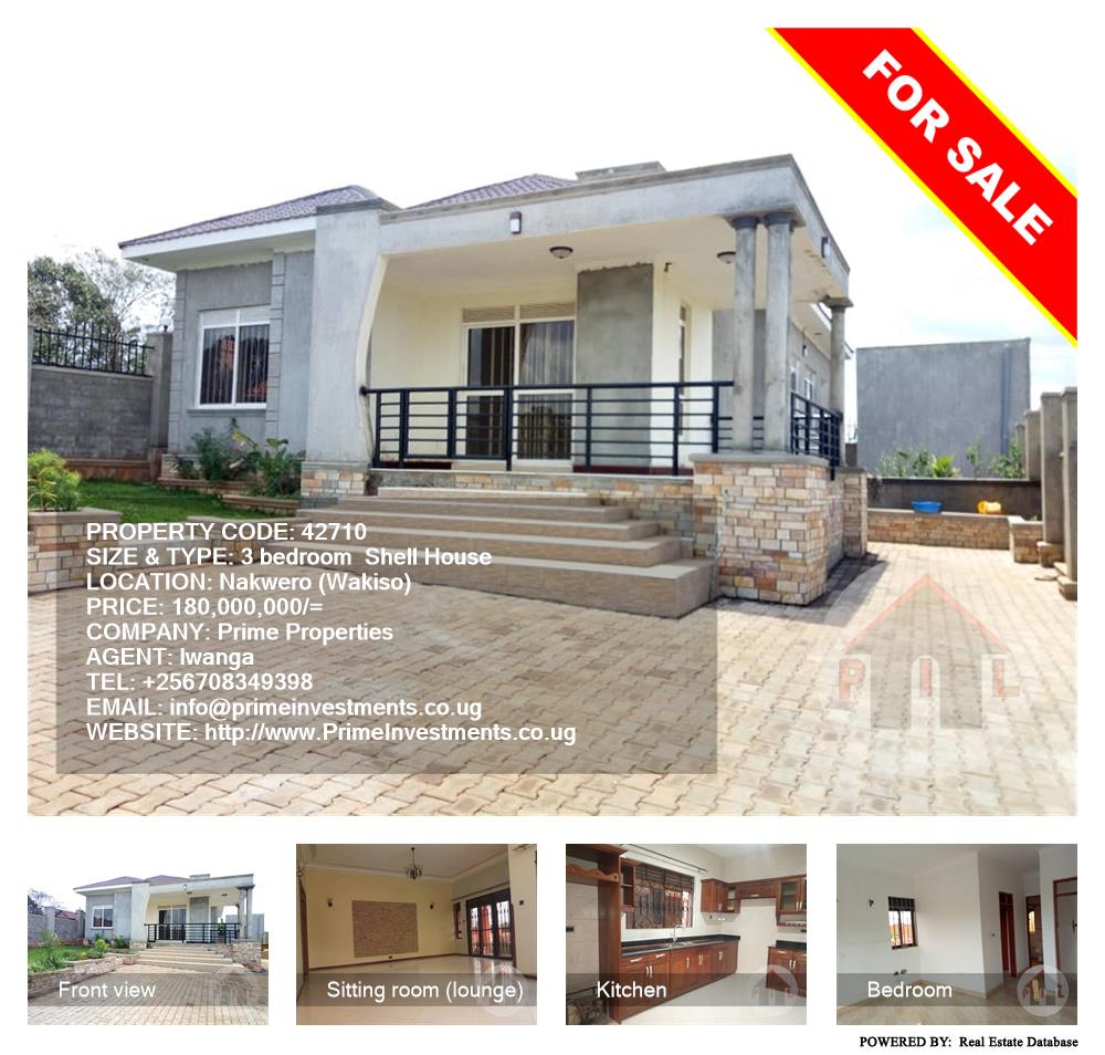 3 bedroom Shell House  for sale in Nakweelo Wakiso Uganda, code: 42710