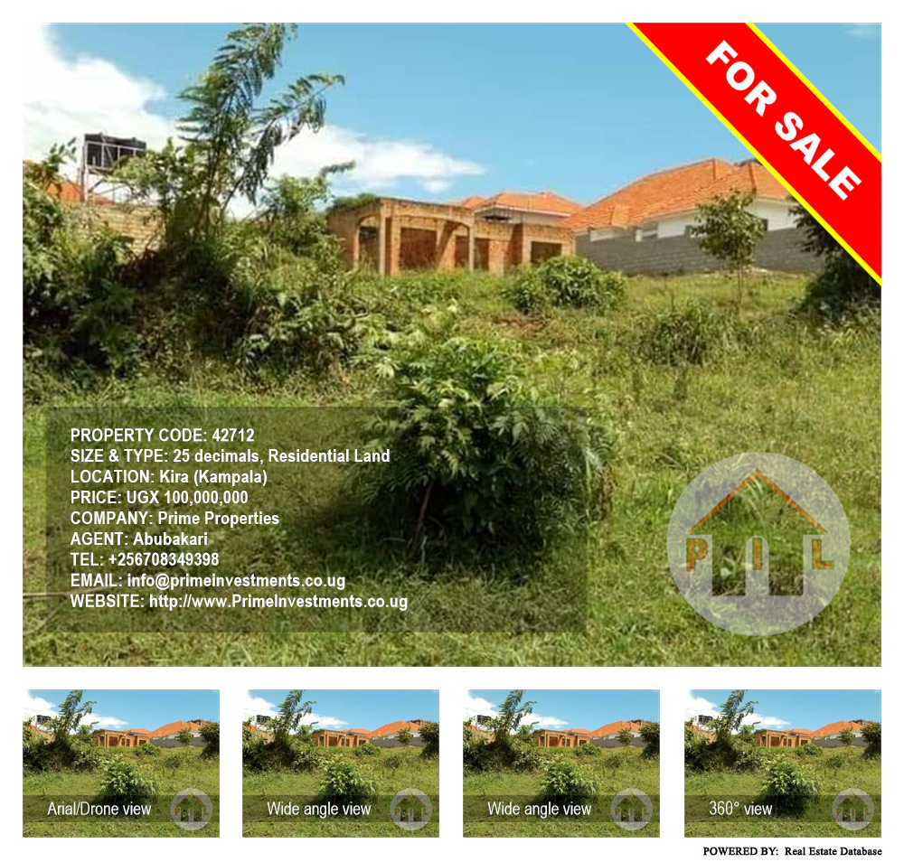 Residential Land  for sale in Kira Kampala Uganda, code: 42712