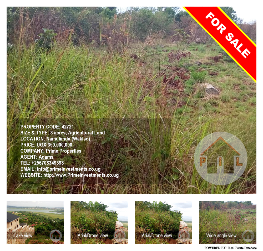 Agricultural Land  for sale in Namulanda Wakiso Uganda, code: 42721