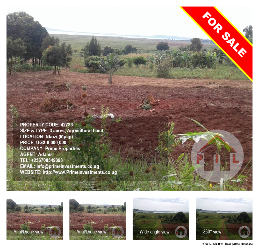Agricultural Land  for sale in Nkozi Mpigi Uganda, code: 42733