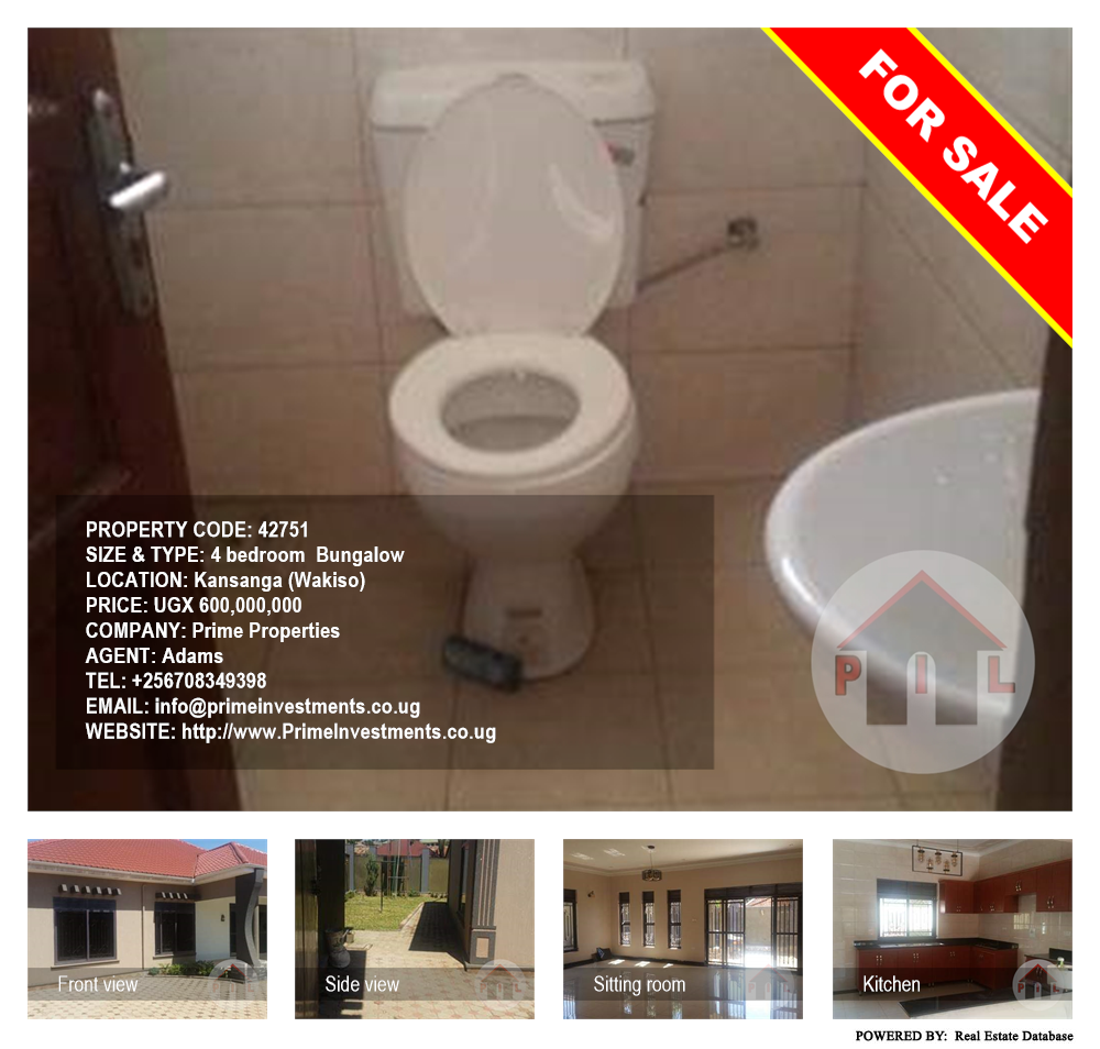 4 bedroom Bungalow  for sale in Kansanga Wakiso Uganda, code: 42751