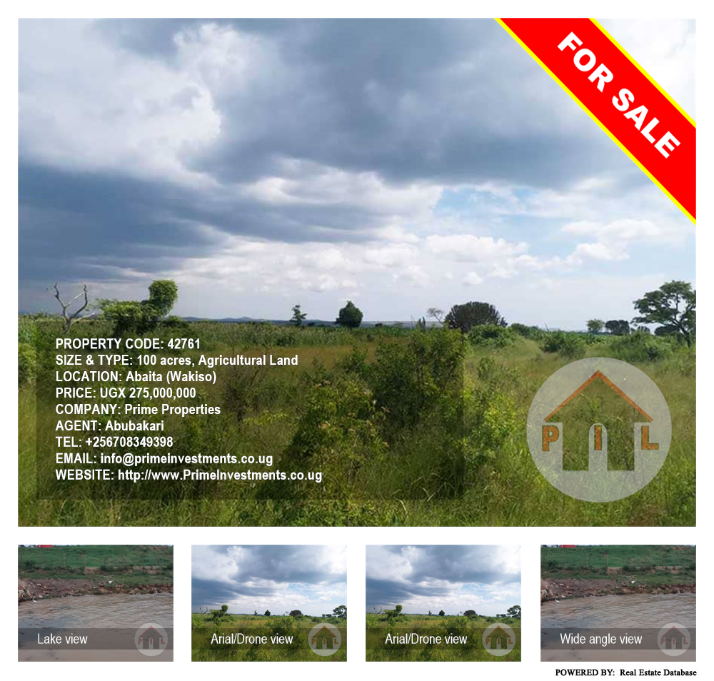 Agricultural Land  for sale in AbayitaAbabiri Wakiso Uganda, code: 42761