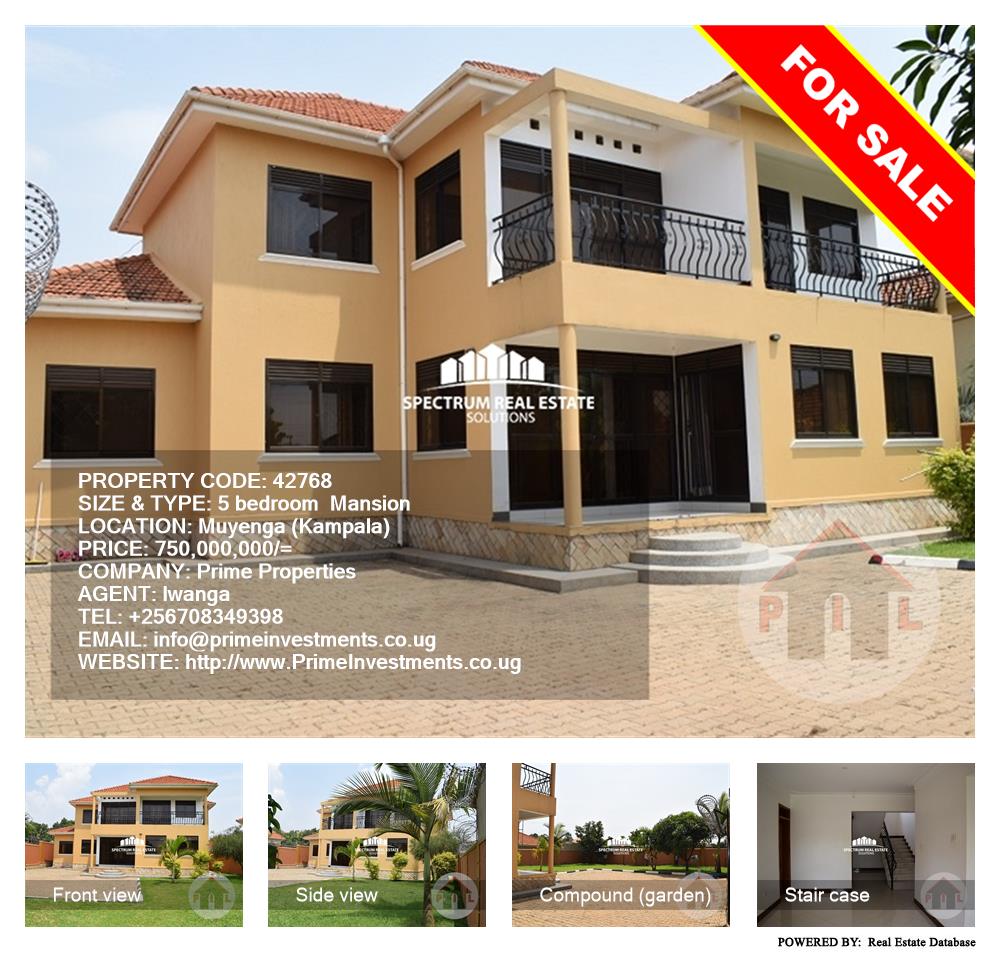 5 bedroom Mansion  for sale in Muyenga Kampala Uganda, code: 42768