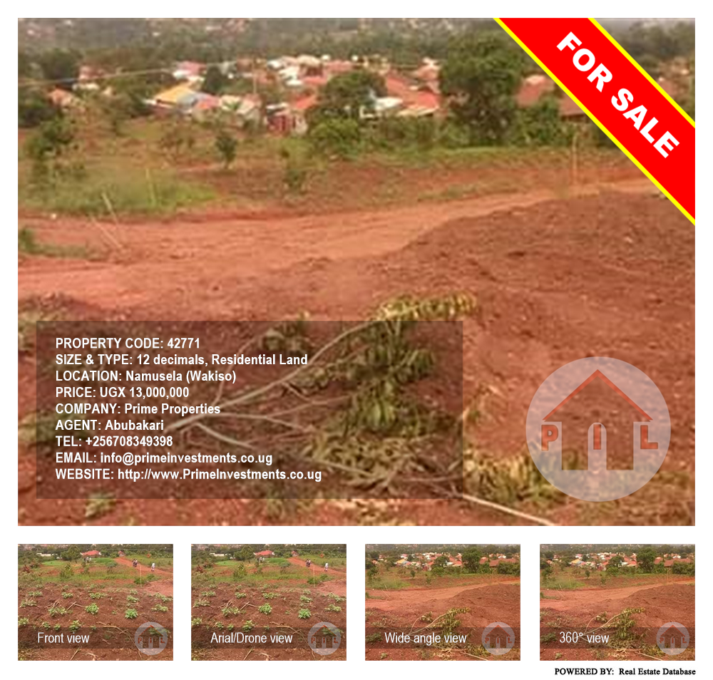 Residential Land  for sale in Namusela Wakiso Uganda, code: 42771