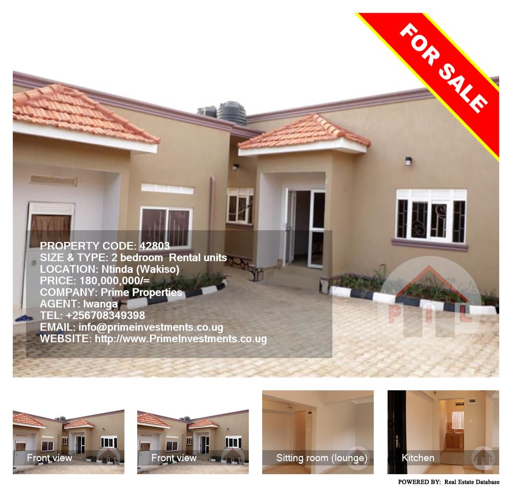 2 bedroom Rental units  for sale in Ntinda Wakiso Uganda, code: 42803