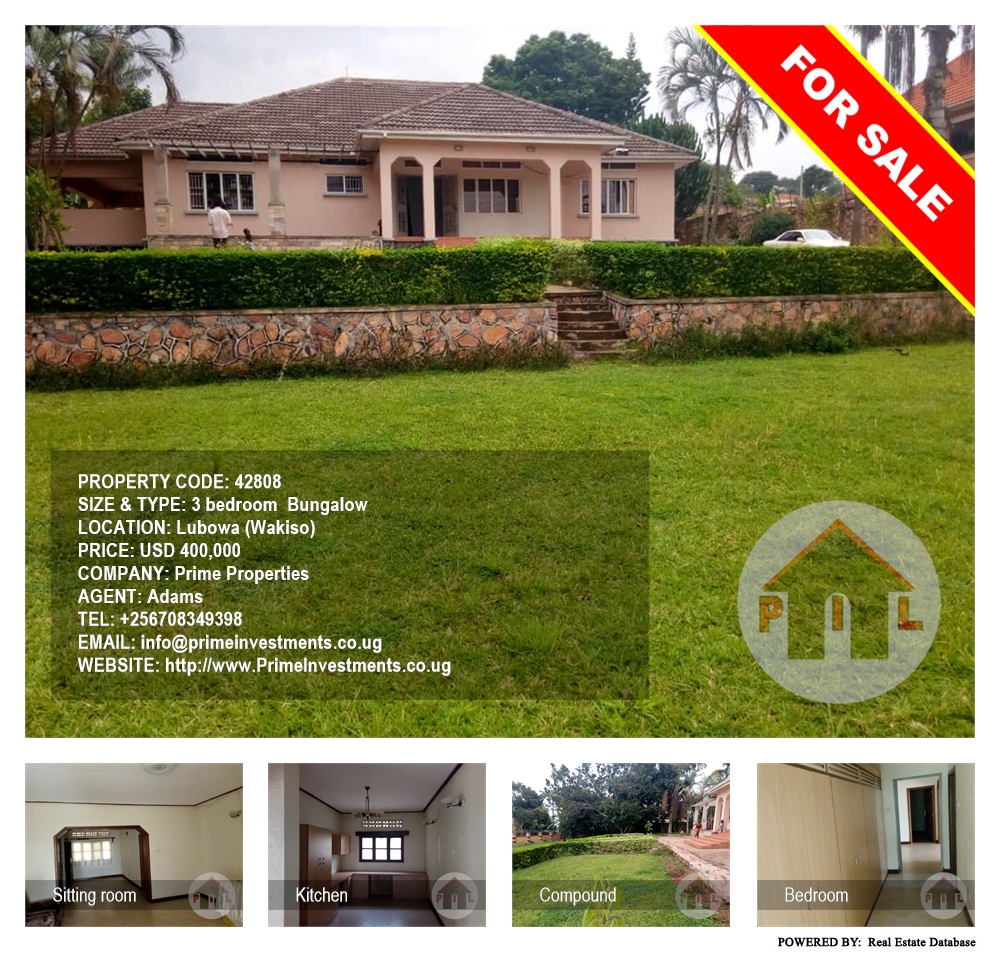 3 bedroom Bungalow  for sale in Lubowa Wakiso Uganda, code: 42808