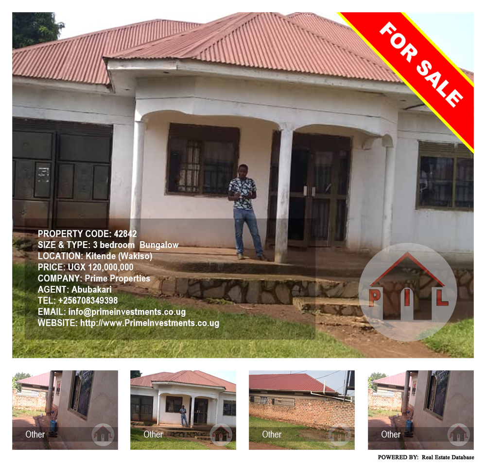 3 bedroom Bungalow  for sale in Kitende Wakiso Uganda, code: 42842