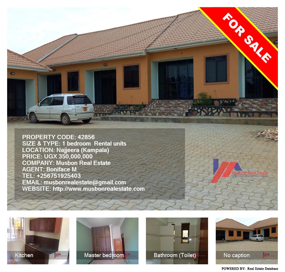 1 bedroom Rental units  for sale in Najjera Kampala Uganda, code: 42856