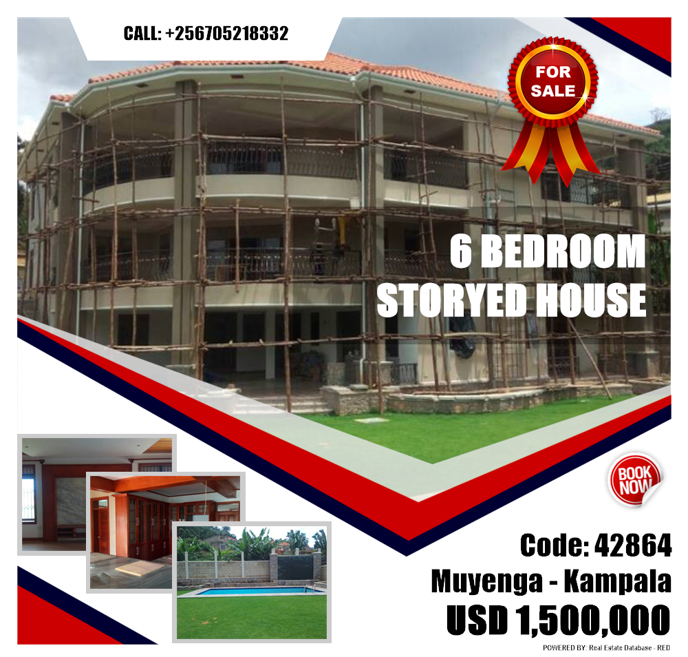 6 bedroom Storeyed house  for sale in Muyenga Kampala Uganda, code: 42864