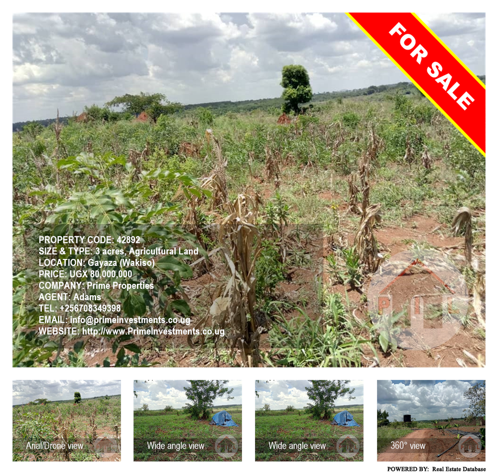 Agricultural Land  for sale in Gayaza Wakiso Uganda, code: 42892