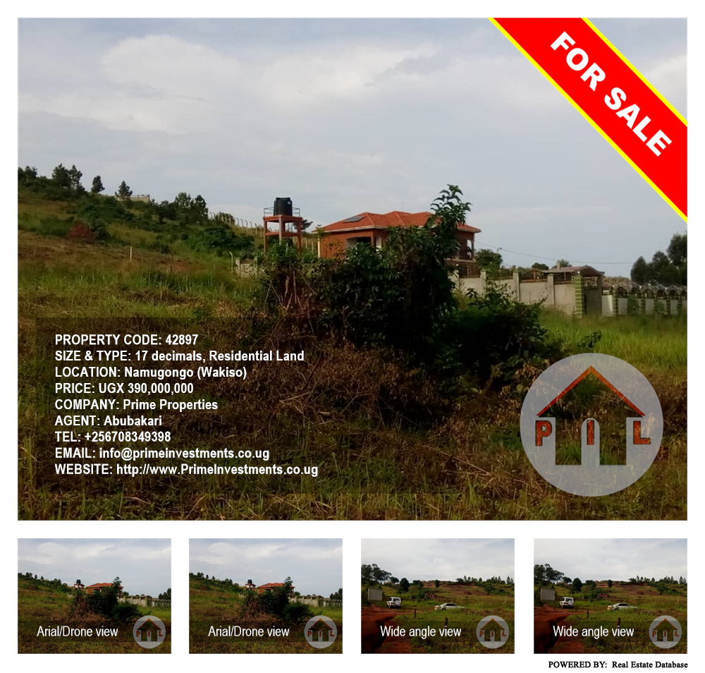 Residential Land  for sale in Namugongo Wakiso Uganda, code: 42897
