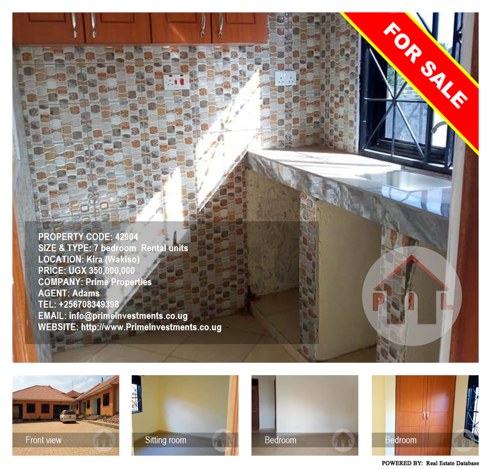 7 bedroom Rental units  for sale in Kira Wakiso Uganda, code: 42904