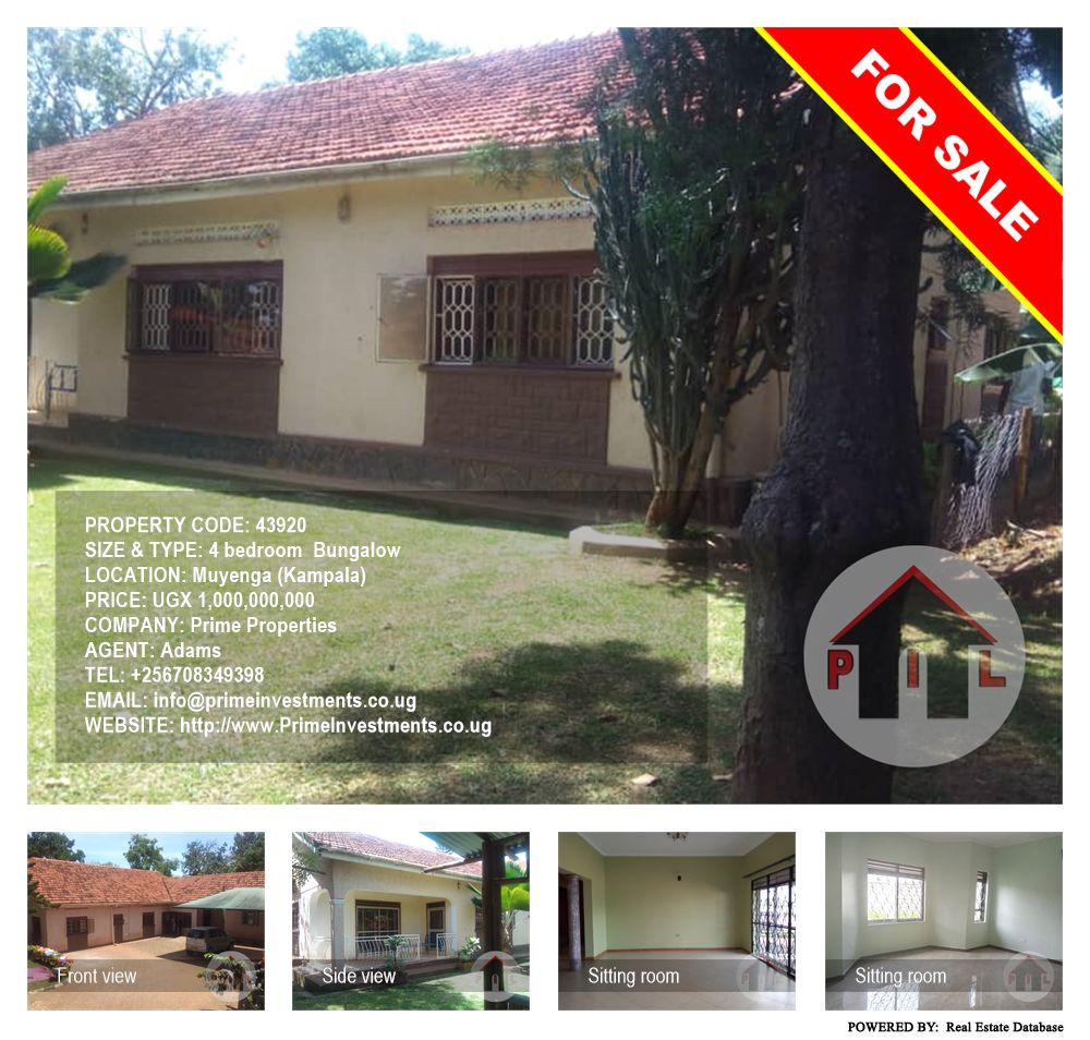 4 bedroom Bungalow  for sale in Muyenga Kampala Uganda, code: 43920