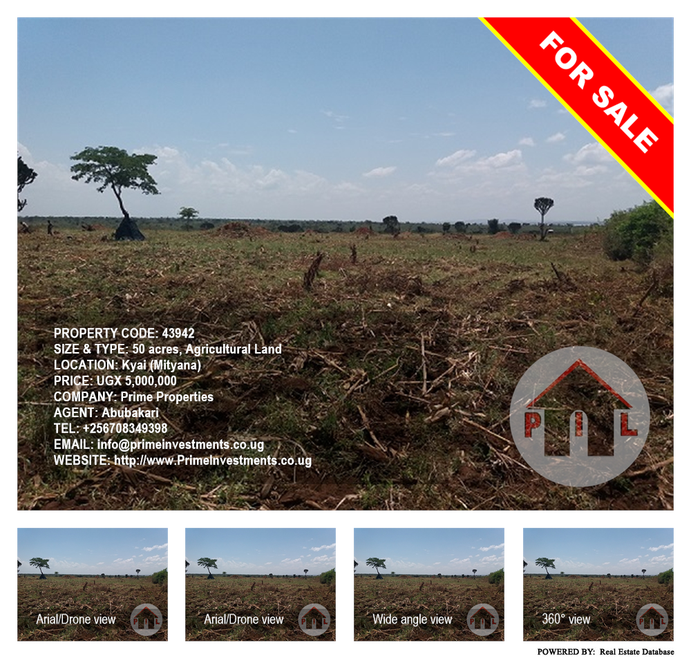 Agricultural Land  for sale in Kyai Mityana Uganda, code: 43942