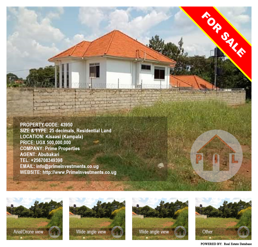 Residential Land  for sale in Kisaasi Kampala Uganda, code: 43950