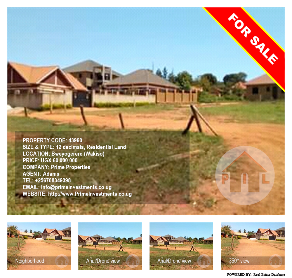 Residential Land  for sale in Bweyogerere Wakiso Uganda, code: 43960