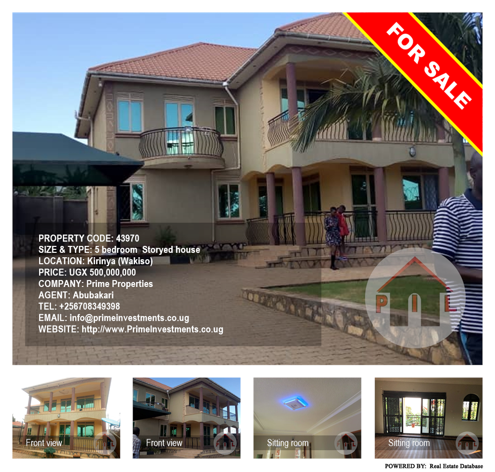 5 bedroom Storeyed house  for sale in Kirinya Wakiso Uganda, code: 43970