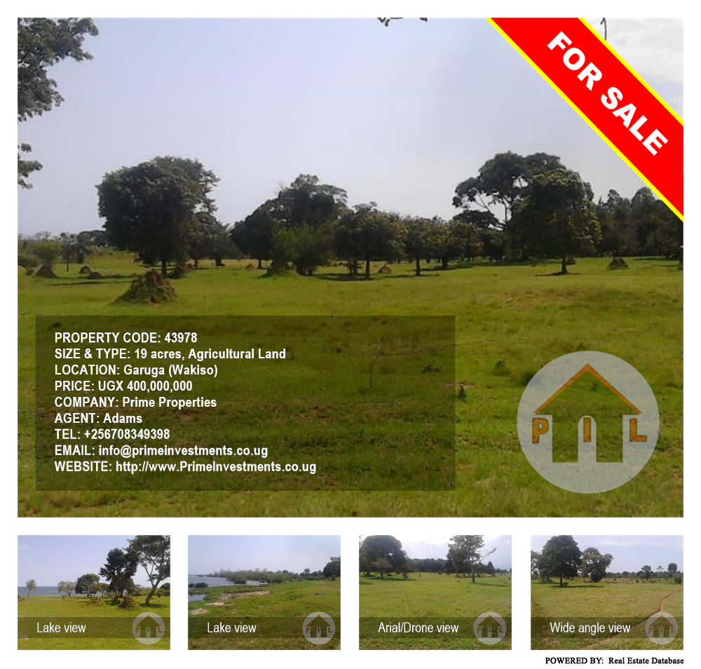 Agricultural Land  for sale in Garuga Wakiso Uganda, code: 43978