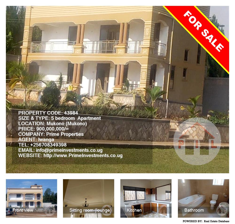 5 bedroom Apartment  for sale in Mukono Mukono Uganda, code: 43984