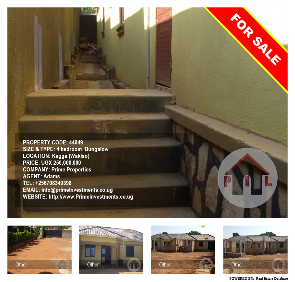 4 bedroom Bungalow  for sale in Kagga Wakiso Uganda, code: 44049