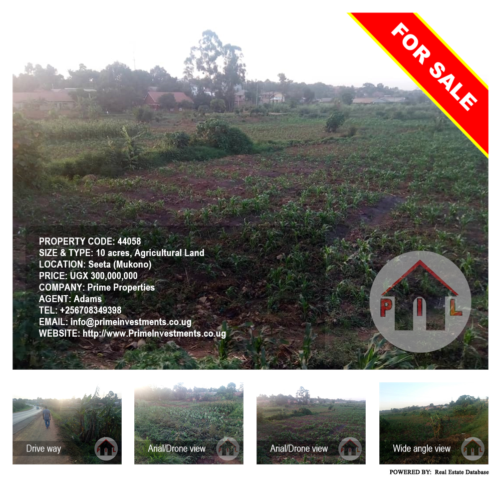 Agricultural Land  for sale in Seeta Mukono Uganda, code: 44058