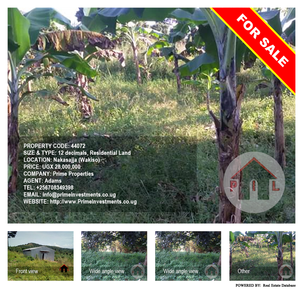 Residential Land  for sale in Nakassajja Wakiso Uganda, code: 44072