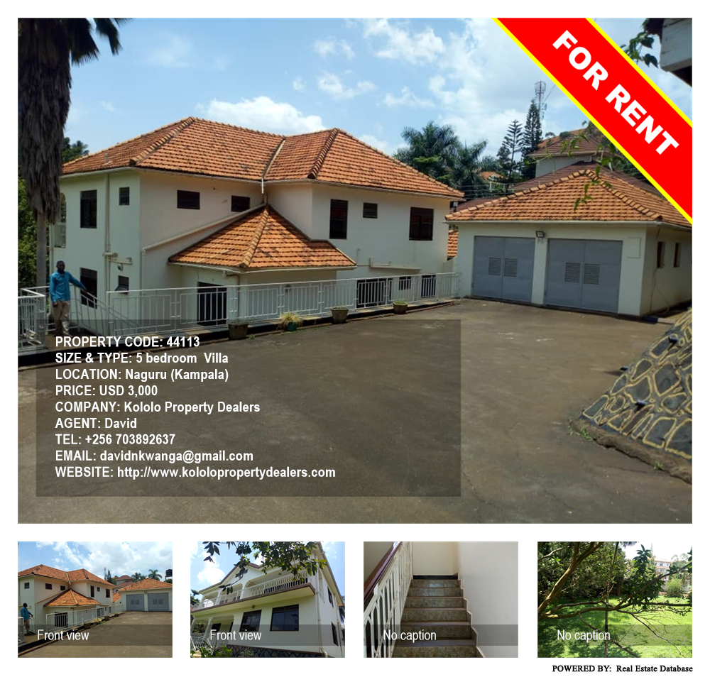5 bedroom Villa  for rent in Naguru Kampala Uganda, code: 44113