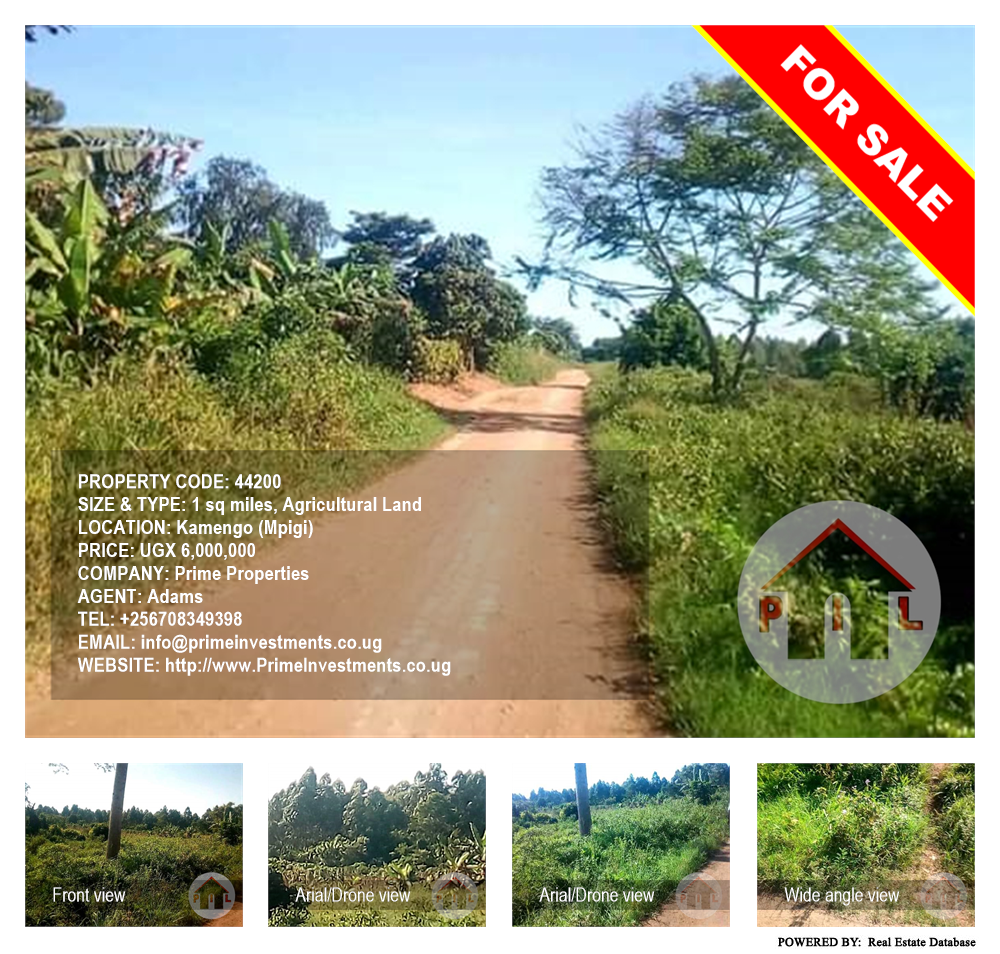 Agricultural Land  for sale in Kamengo Mpigi Uganda, code: 44200