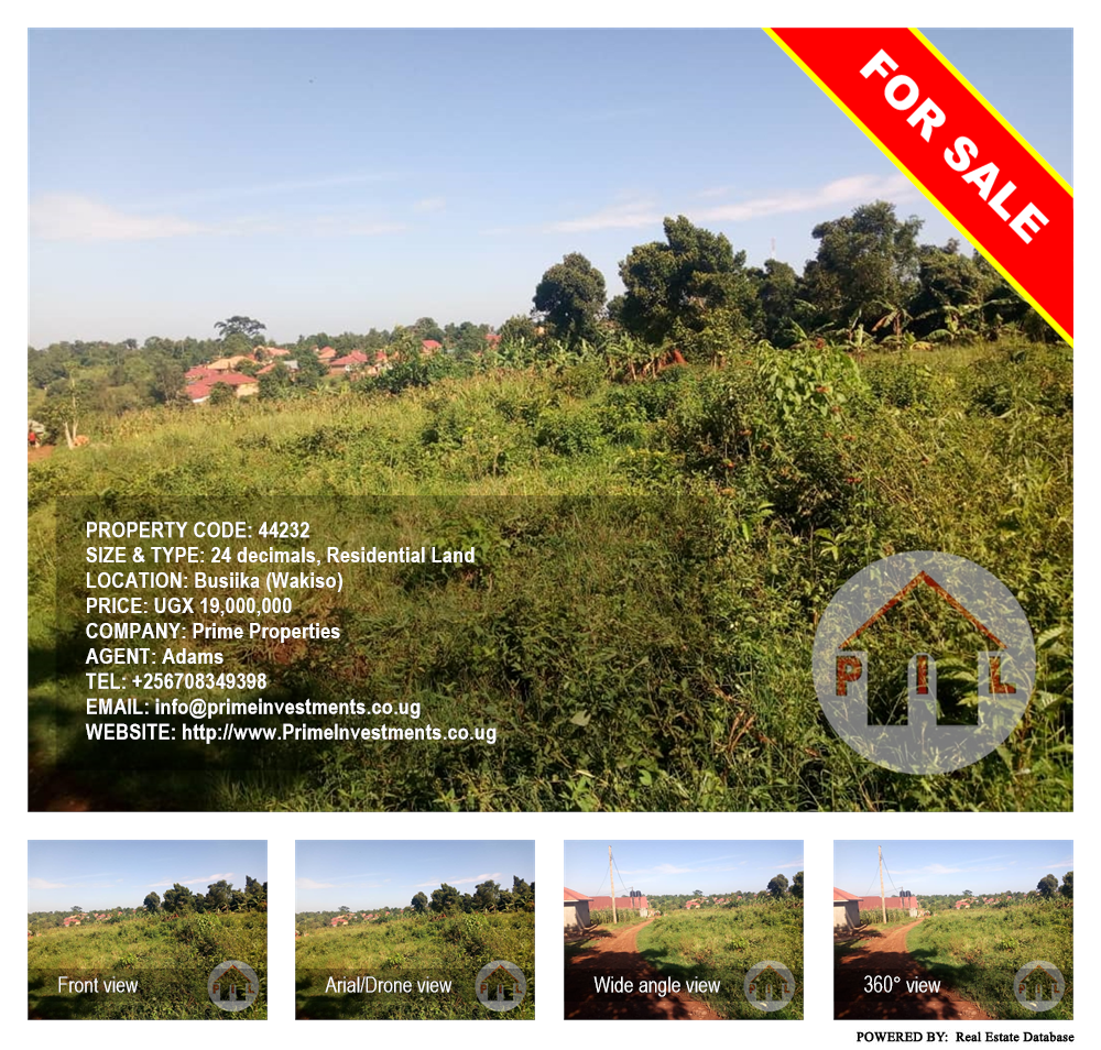 Residential Land  for sale in Busiika Wakiso Uganda, code: 44232