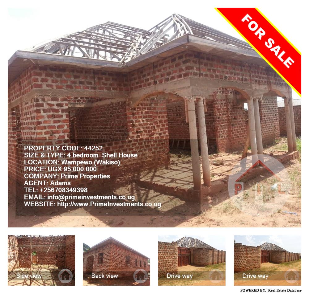 4 bedroom Shell House  for sale in Wampeewo Wakiso Uganda, code: 44252
