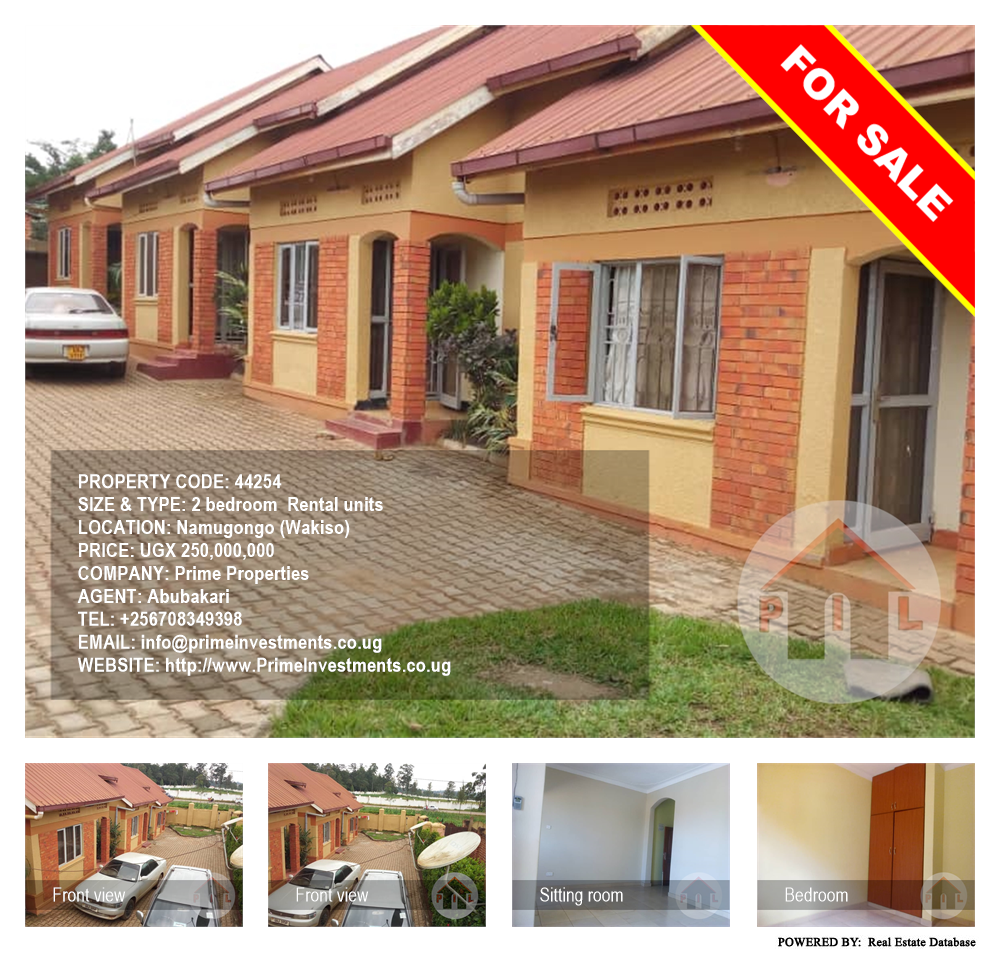 2 bedroom Rental units  for sale in Namugongo Wakiso Uganda, code: 44254