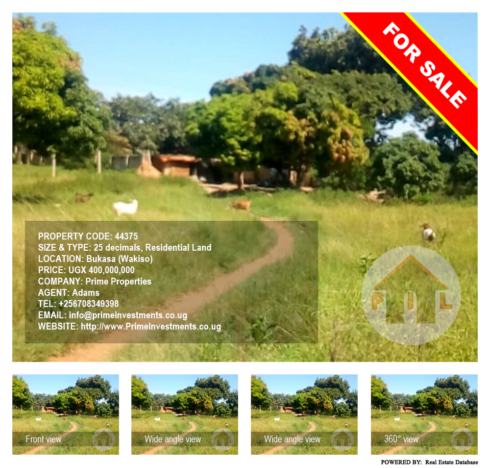 Residential Land  for sale in Bukasa Wakiso Uganda, code: 44375