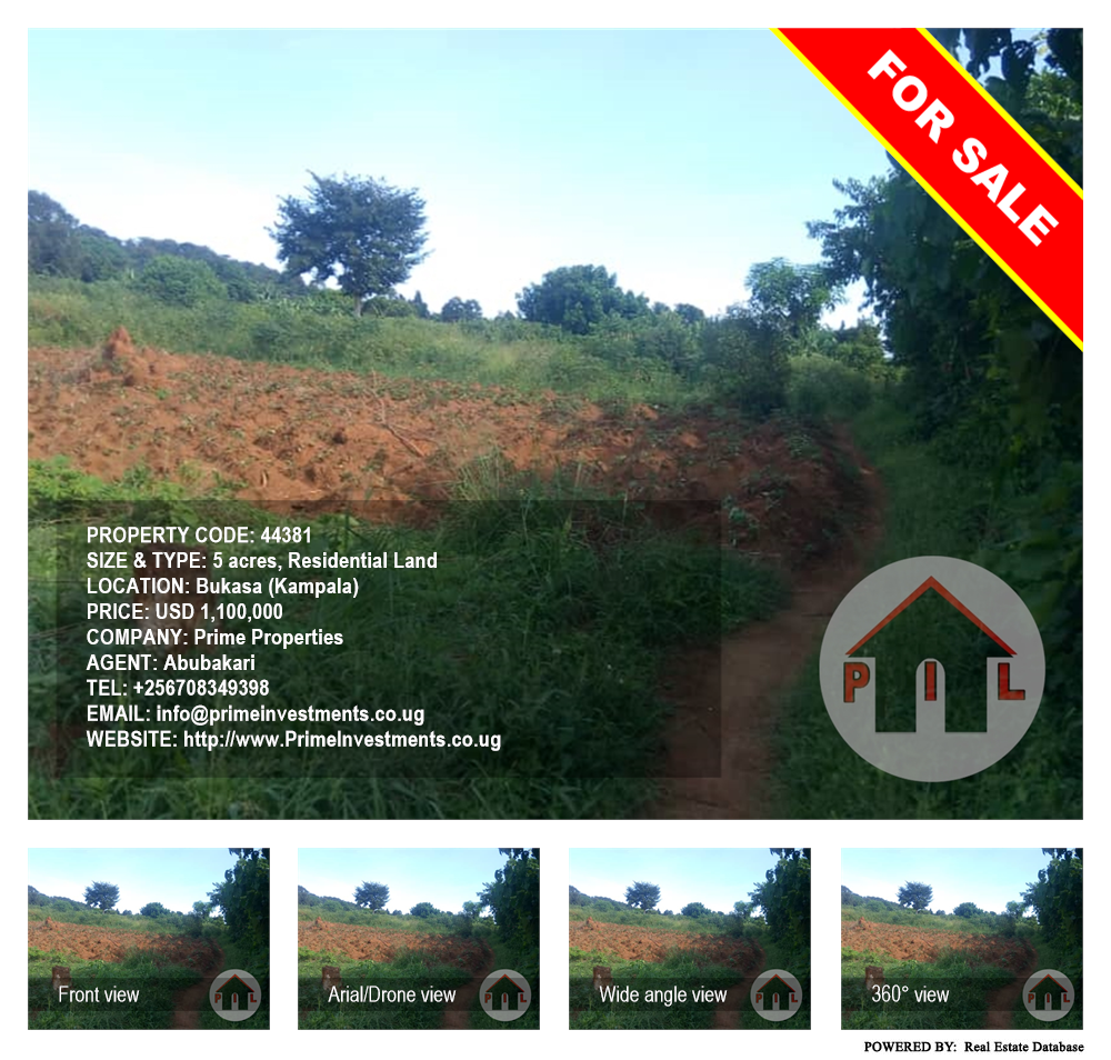 Residential Land  for sale in Bukasa Kampala Uganda, code: 44381