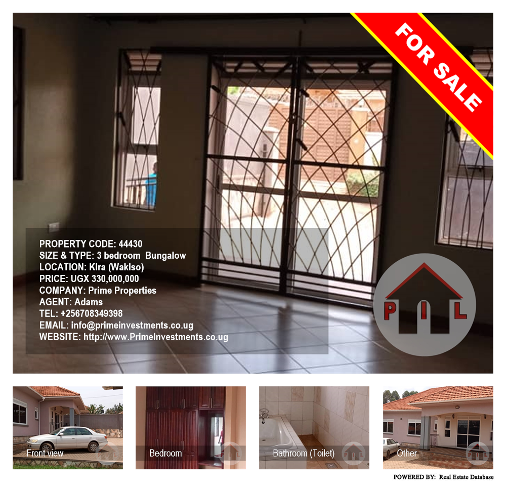 3 bedroom Bungalow  for sale in Kira Wakiso Uganda, code: 44430