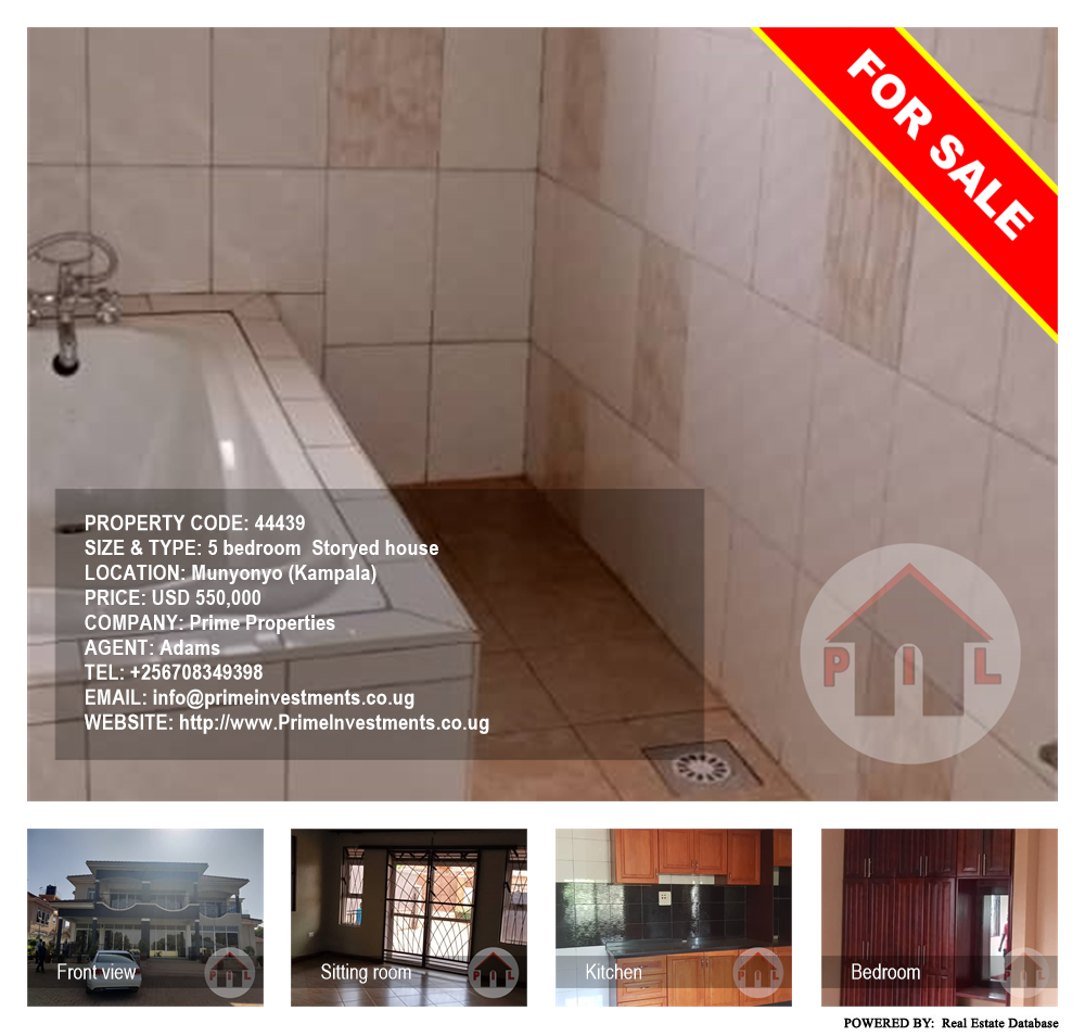 5 bedroom Storeyed house  for sale in Munyonyo Kampala Uganda, code: 44439