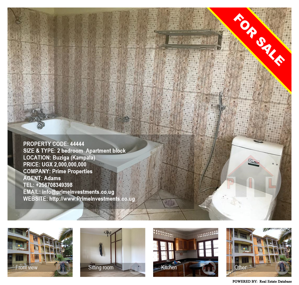 2 bedroom Apartment block  for sale in Buziga Kampala Uganda, code: 44444
