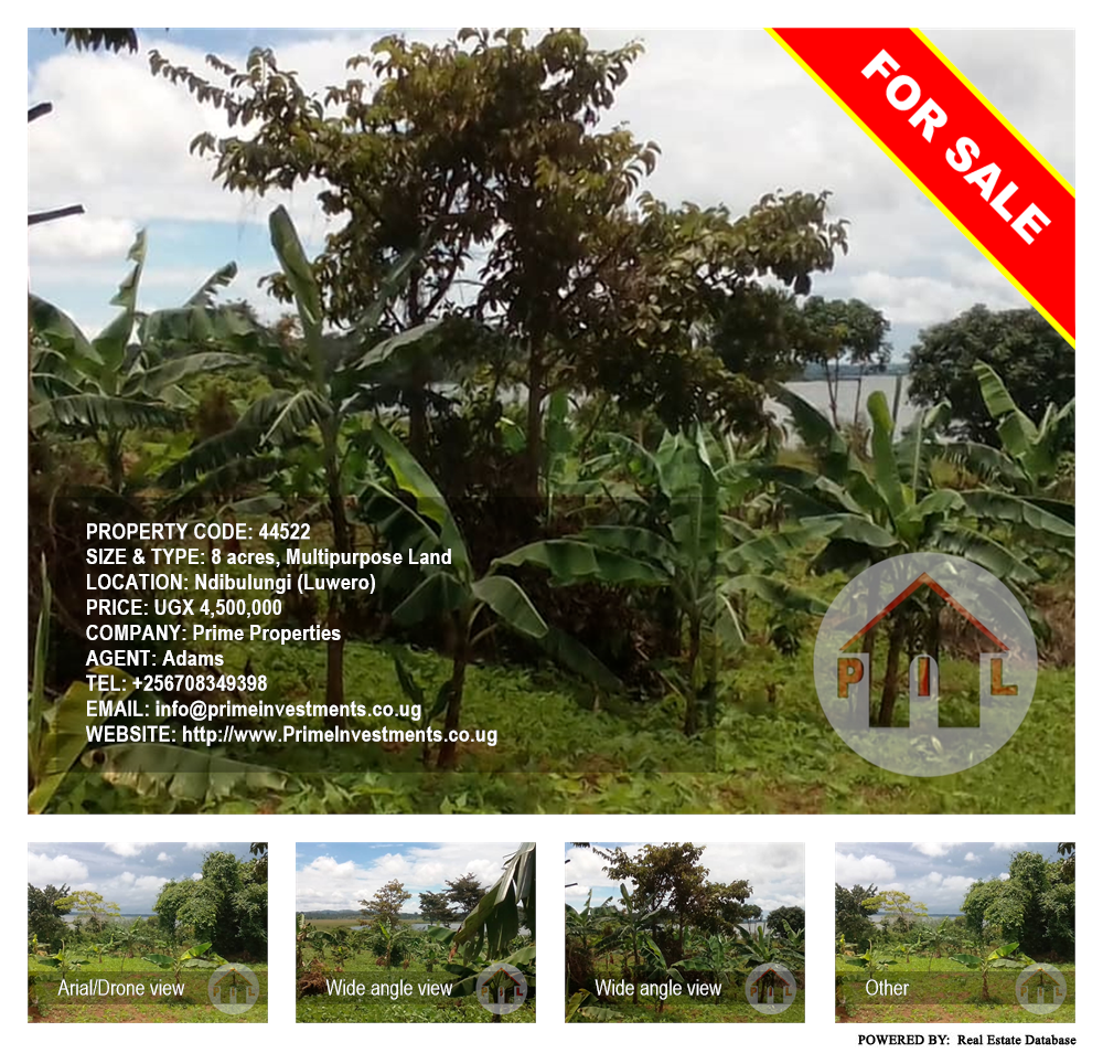 Multipurpose Land  for sale in Ndibulungi Luweero Uganda, code: 44522