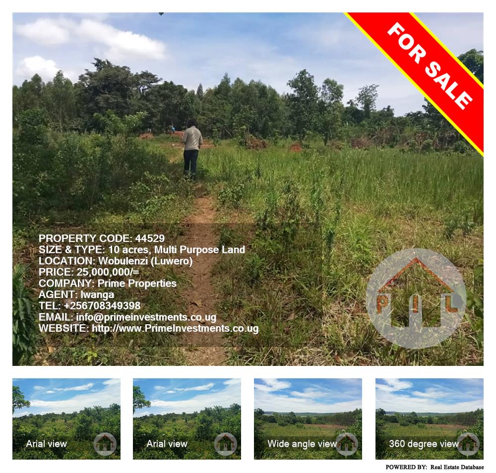 Multipurpose Land  for sale in Wobulenzi Luweero Uganda, code: 44529