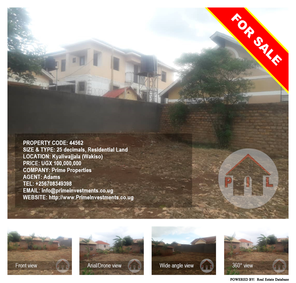 Residential Land  for sale in Kyaliwajjala Wakiso Uganda, code: 44562