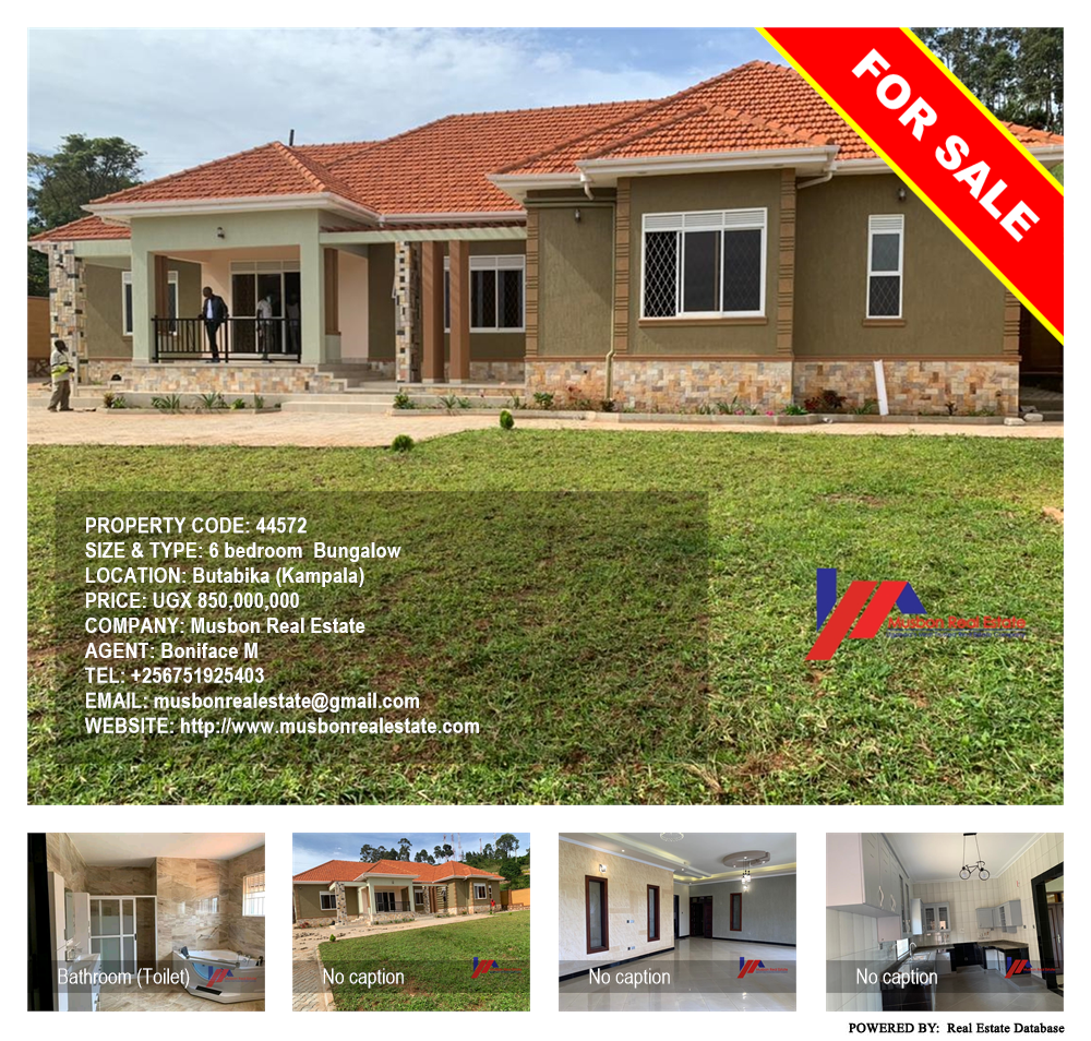 6 bedroom Bungalow  for sale in Butabika Kampala Uganda, code: 44572