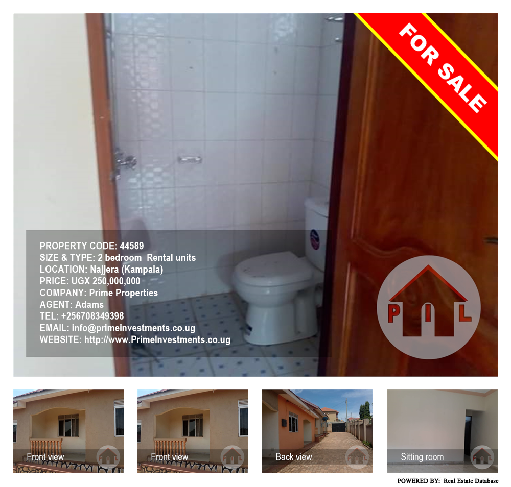 2 bedroom Rental units  for sale in Najjera Kampala Uganda, code: 44589