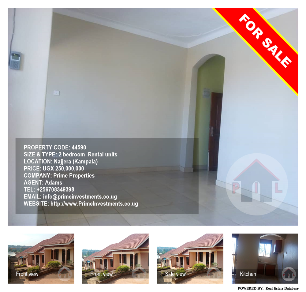 2 bedroom Rental units  for sale in Najjera Kampala Uganda, code: 44590