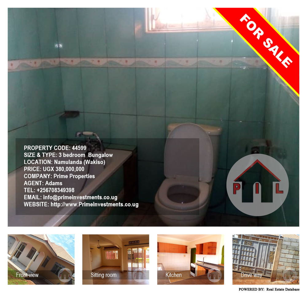 3 bedroom Bungalow  for sale in Namulanda Wakiso Uganda, code: 44599